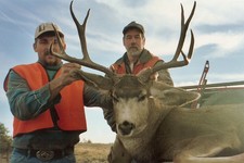 Reggie and Mark with Reggie's Mule Deer, guided by Redbone Outfitting